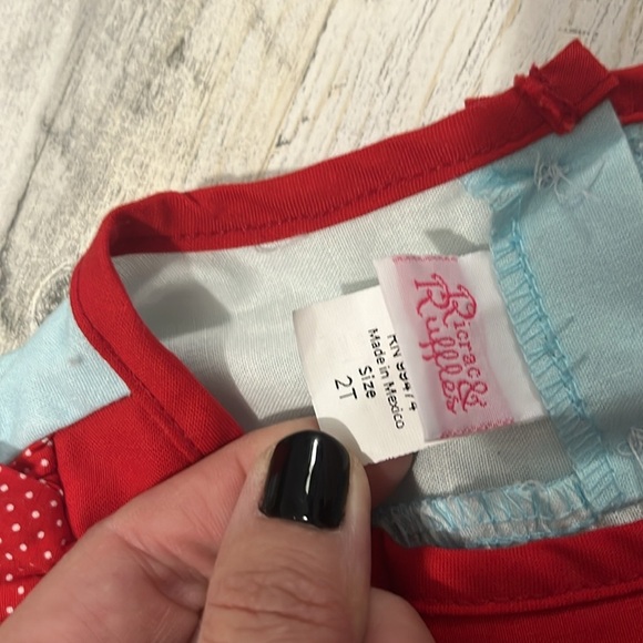 Ricrac & Ruffles Farm Animals Dress Size 2T NWT - Picture 8 of 9